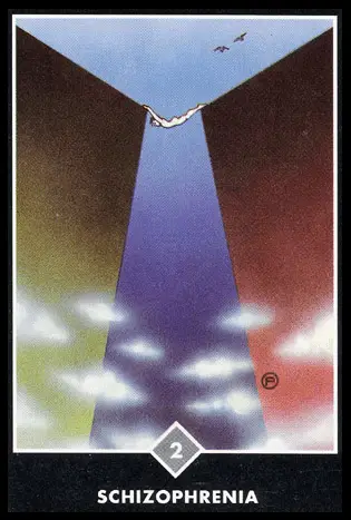 雲之二－精神分裂／奧修禪塔羅 Osho Zen Tarot