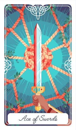 寶劍一:戈耳狄俄斯之結|Tarot of the Divine 神聖塔羅
