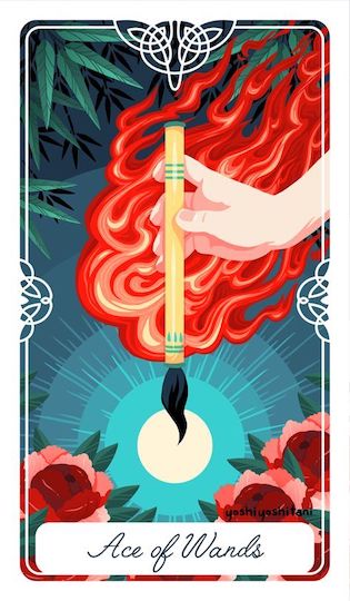 權杖一:神奇畫筆|Tarot of the Divine 神聖塔羅