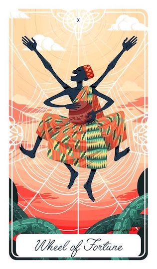 命運之輪:阿南西|Tarot of the Divine 神聖塔羅