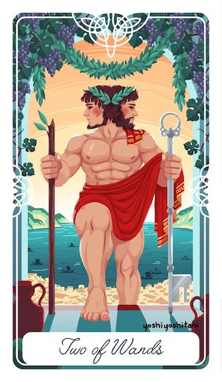權杖二:羅馬門神雅努斯|Tarot of the Divine 神聖塔羅