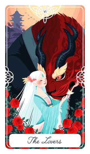 戀人：美女與野獸｜Tarot of the Divine 神聖塔羅