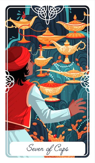 聖杯七:阿拉丁|Tarot of the Divine 神聖塔羅