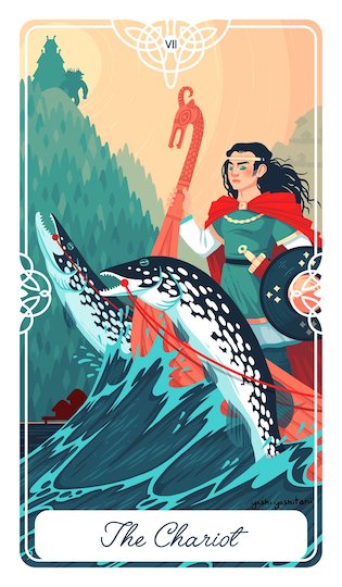 戰車：懷特蘭的三公主 ｜Tarot of the Divine 神聖塔羅