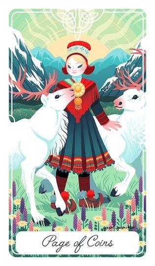 錢幣侍者：太陽神的女兒｜Tarot of the Divine 神聖塔羅